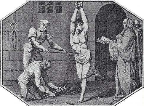 Just one example of how The Spanish Inquisition dealt with heretics.